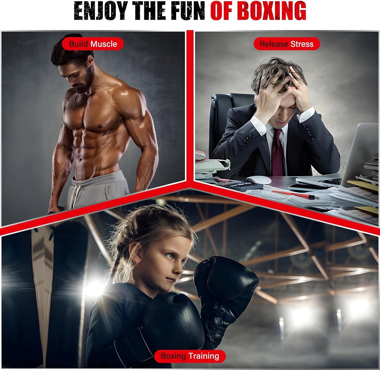 Speed Bag Boxing Punching Bag, Wall Mount Height Adjustable & Fold Speed Bags for Boxing, Wall Bracket Boxing Reflex Ball, Boxing Bag as Adults Teens and Kids, Fits Home Gym Workout