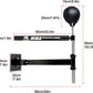 Wall Mount Boxing Bar MMA Boxing Speed Trainer Boxing Reflex Bar Boxing Equipment Boxing Spinning Bar with Punching Ball for Gym Home