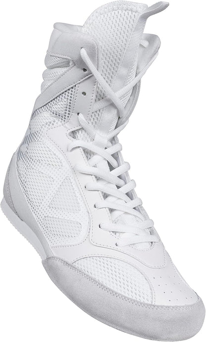 Boxing Shoes - Lightweight Boxing Shoes for Men & Women - Boxing Training Shoes with High Support – High Traction Boxing Boots - Breathable Lace up Boxer Shoes – Mens Kickboxing Shoes