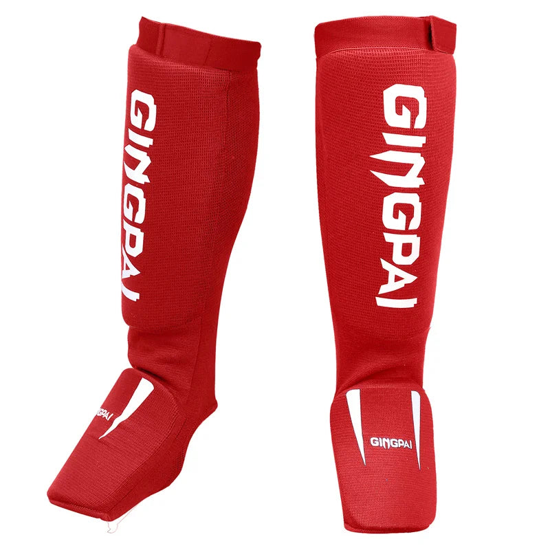 Youth/Adult MMA Boxing Leggings Calf Muay Thai Sanda Instep Training Game Ankle Protective Gear Men Women Mma Foot Shin Guard
