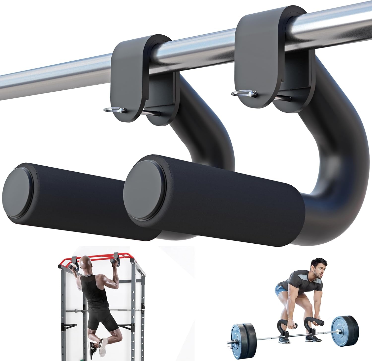 Pull up Bar + Neutral Grip Handles for Pull Up