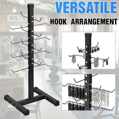 Steel Lat Bar Organizer, Home Gym Accessories, Lat Pulldown Attachments Cable Attachment Storage Rack Cable Attachments for Gym Rack Storage Heavy Duty Steel Organizer Home Use