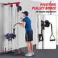 LAT Pull down Machines, 20-Position Wall Mount Cable Machine, Dual Pulley Cable Machine, Pulldown & Low Row Dual Station System with Accessories for Cable Crossover, Row, Chest Press & Leg Exercises |