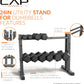 CAP Barbell 24" Dumbbell and Kettlebell Rack – Compact Weight Storage for Home Gym, Holds Dumbbells, Kettlebells & Medicine Balls