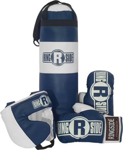 Kids Boxing Set (2-5 Year Old), Assortment with Punching Bag, Boxing Gloves, and Headgear for Boxing, MMA, Muay Thai, and Kickboxing, Youth Sports Toy Set for Boys and Girls, Blue