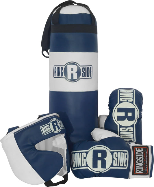 Kids Boxing Set (2-5 Year Old), Assortment with Punching Bag, Boxing Gloves, and Headgear for Boxing, MMA, Muay Thai, and Kickboxing, Youth Sports Toy Set for Boys and Girls, Blue