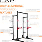 Cap Barbell Power Rack with Pull up Bar & Attachments - Multiple Colors