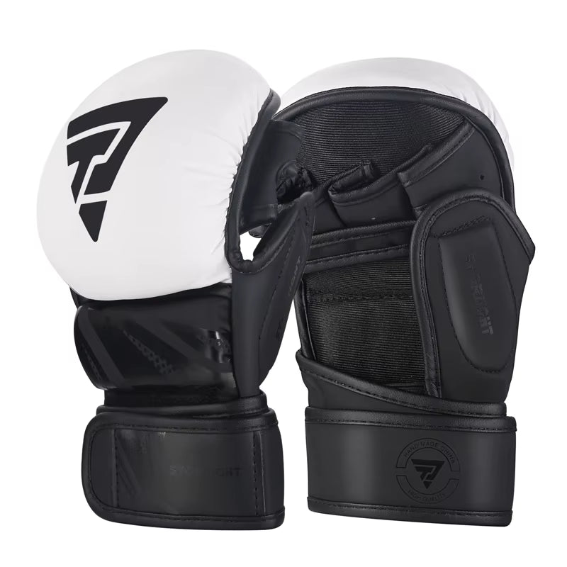 Professional MMA Boxing Gloves PU Leather MMA Fighting Martial Arts Boxing Gloves Karate Muay Thai Training Gloves Men'S