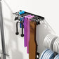 Wall Mounted Home Gym Equipment Storage Rack, Cable Attachments, Lifting Belts, Jump Ropes and Chains