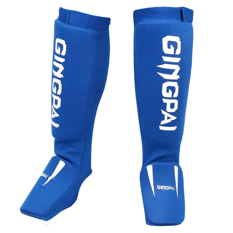 Youth/Adult MMA Boxing Leggings Calf Muay Thai Sanda Instep Training Game Ankle Protective Gear Men Women Mma Foot Shin Guard
