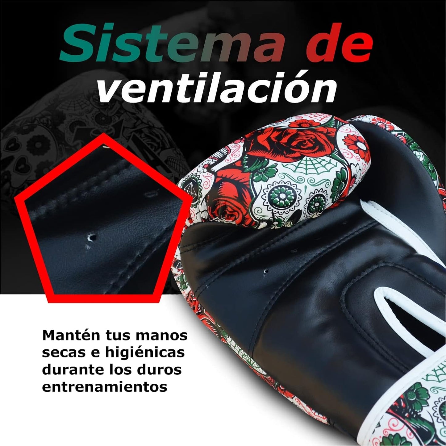 - Fantasy Luzbel Boxing Gloves - Muay Thai - Kick Boxing Synthetic Leather - Odor Resistant Inner Fabric - Reinforced Seams