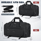 Gym Bag for Men 40L Sports Duffel Bags Gym Duffle Bag Women with Shoe Compartment & Wet Pocket Water Resistant Travel Duffel Bag Lightweight Weekender Overnight Bag Black