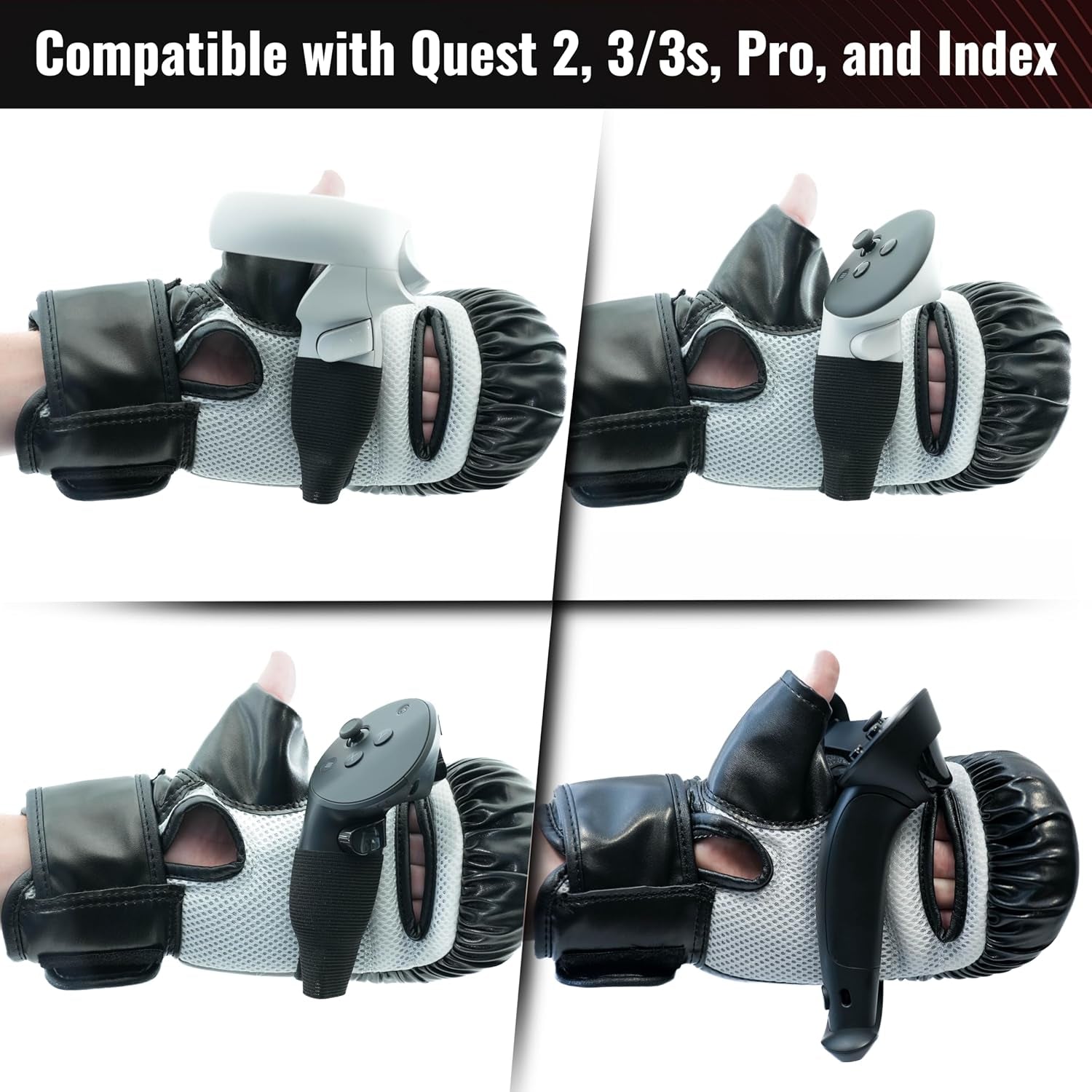 Ultimate Boxing Gloves - Updated Version and Improved Model VR Boxing Mitts Controller Accessory for Thrill of the Fight Fitxr Boxvr - Rift S, Quest 2, Quest 3, Index