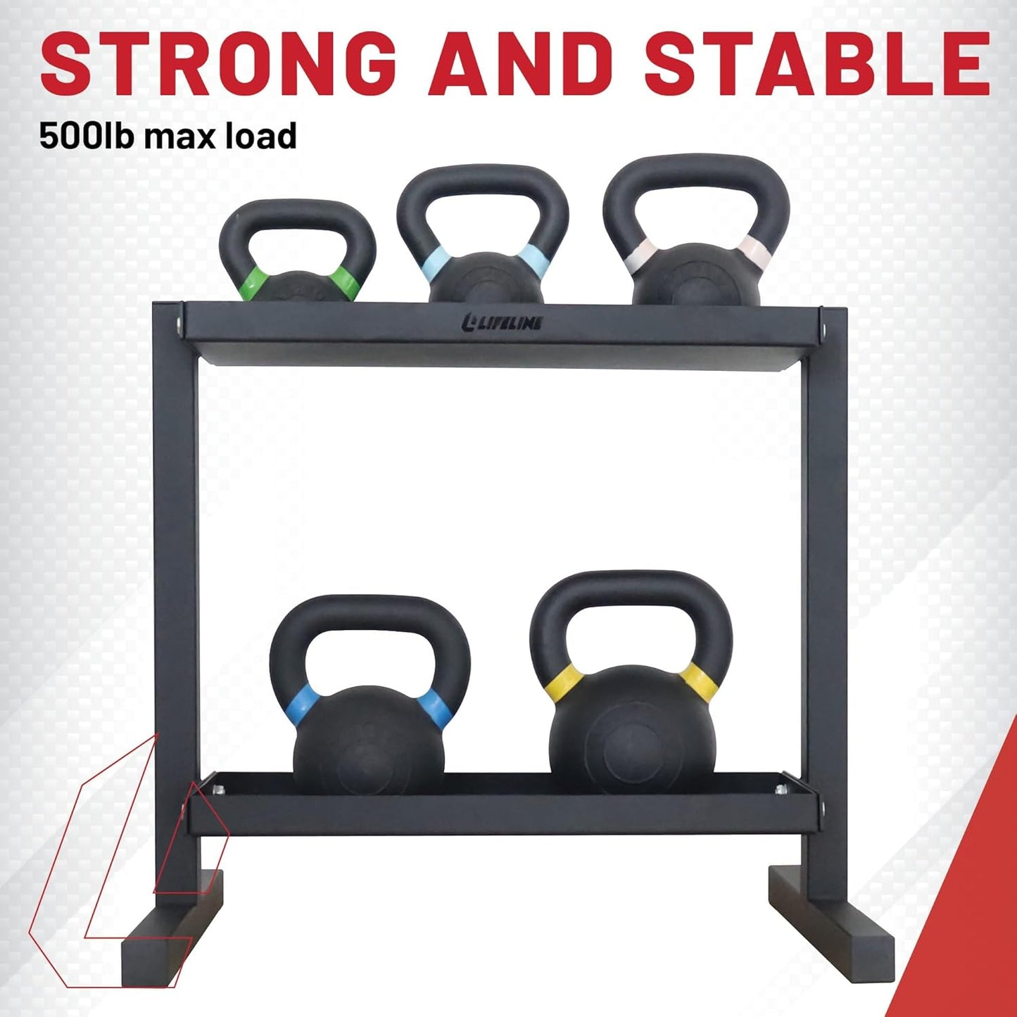Fitness Kettlebell Storage Rack