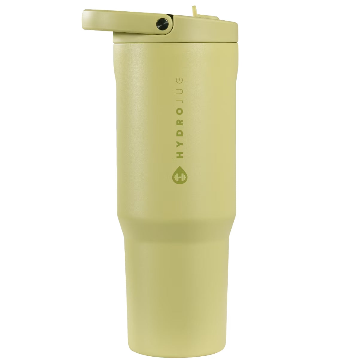 Sport – Insulated Stainless Steel Water Bottle with Flip Straw & Bucket Handle, Leakproof – 40Oz, Olive