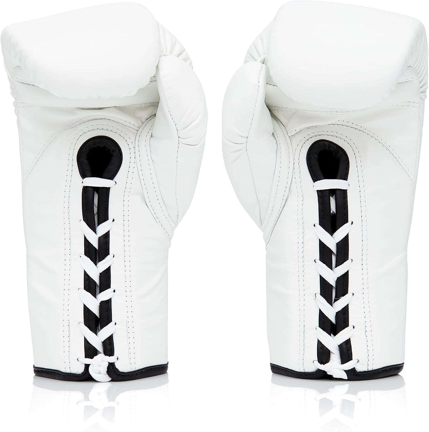 BGL6 Handmade Leather Gloves| Optimal Fist Closure with a Locked-Thumb Design| Premium Leather |Triple-Layered Foam |Lace-Up Closure. Ideal for Boxing, MMA, and Kickboxing.