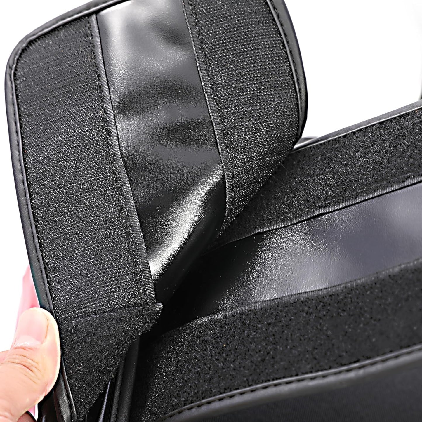 Kickboxing Thigh Pads - Muay Thai Thigh Pads High Density Foam Leg Guards with PU Leather - Adjustable Training Gear for Martial Arts Coach Trainer and Adult Sparring Body Protector