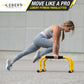 Parallette Push up Bars Dip Station Stand - Perfect for Home and Garage Gym Exercise Equipment - Gymnastics, Calisthenics, Strength Training Parallel Bars for Men and Women