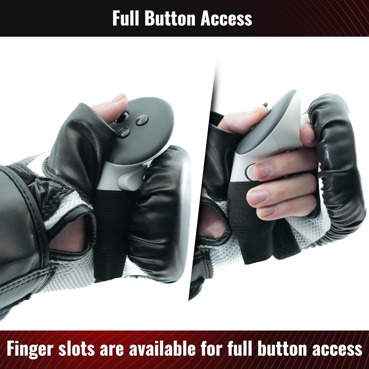 Ultimate Boxing Gloves - Updated Version and Improved Model VR Boxing Mitts Controller Accessory for Thrill of the Fight Fitxr Boxvr - Rift S, Quest 2, Quest 3, Index