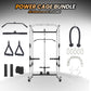 Power Cage, Multi-Function Squat Rack with LAT Pulldown, 1600 LBS Weight Capacity Fitness Power Rack with Cable Pulley System and J-Hooks, Dip Bars and Landmine Attachment for Home Gym