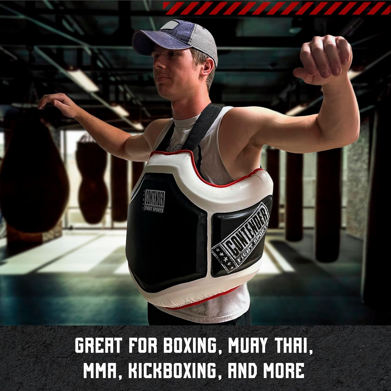 Heavy Hitter Boxing Body Protector PBP Black/White