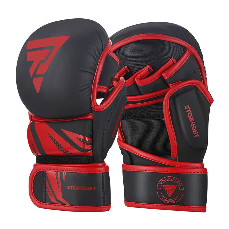 Professional MMA Boxing Gloves PU Leather MMA Fighting Martial Arts Boxing Gloves Karate Muay Thai Training Gloves Men'S