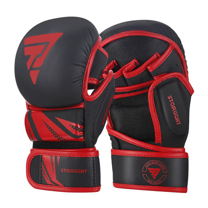 Professional MMA Boxing Gloves PU Leather MMA Fighting Martial Arts Boxing Gloves Karate Muay Thai Training Gloves Men'S