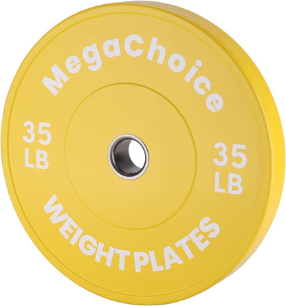2" Rubber Bumper Weight Plates (Pairs/Single 1.25-55 Lbs) - Change Weight Plates Set 2 in Colored Fractional Weight Plates for Weightlifting,Home Gym Strength Training