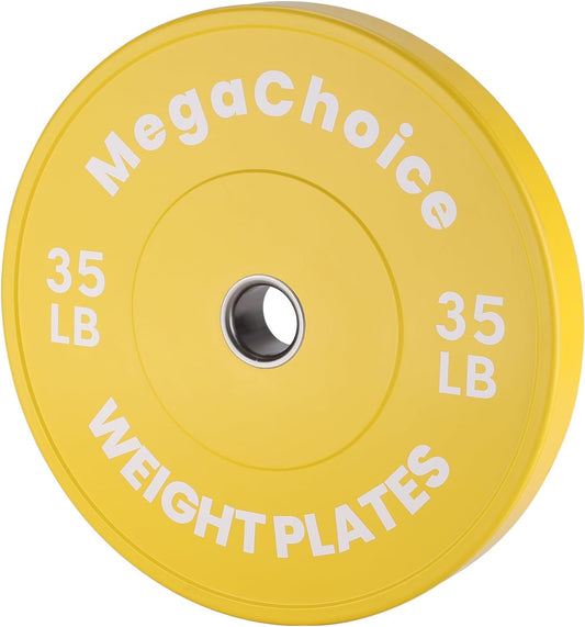 2" Rubber Bumper Weight Plates (Pairs/Single 1.25-55 Lbs) - Change Weight Plates Set 2 in Colored Fractional Weight Plates for Weightlifting,Home Gym Strength Training