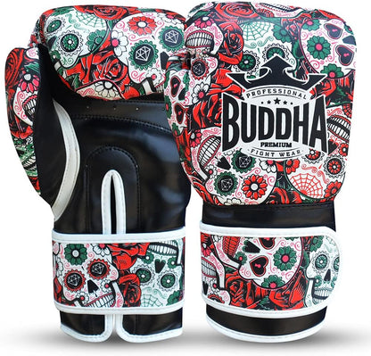 - Fantasy Luzbel Boxing Gloves - Muay Thai - Kick Boxing Synthetic Leather - Odor Resistant Inner Fabric - Reinforced Seams
