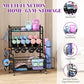 Dumbbell Rack,  Adjustable Weight Rack for Home Gym, Home Gym Storage Rack for Yoga Mat Kettlebells and Strength Training Equipment, Weight Storage Rack for Dumbbells with Wheels