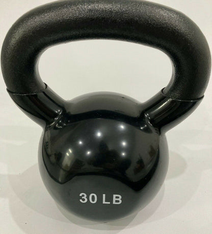 NEW 5-45LB VINYL DIPPED KETTLE BELL GYM WEIGHT 100% IRON! 5,10,15,20,25,