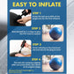 Exercise Ball - Multiple Sizes Gym Grade Balance Ball for Fitness, Yoga, Workout, Pregnancy & Physical Therapy
