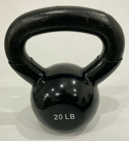 NEW 5-45LB VINYL DIPPED KETTLE BELL GYM WEIGHT 100% IRON! 5,10,15,20,25,