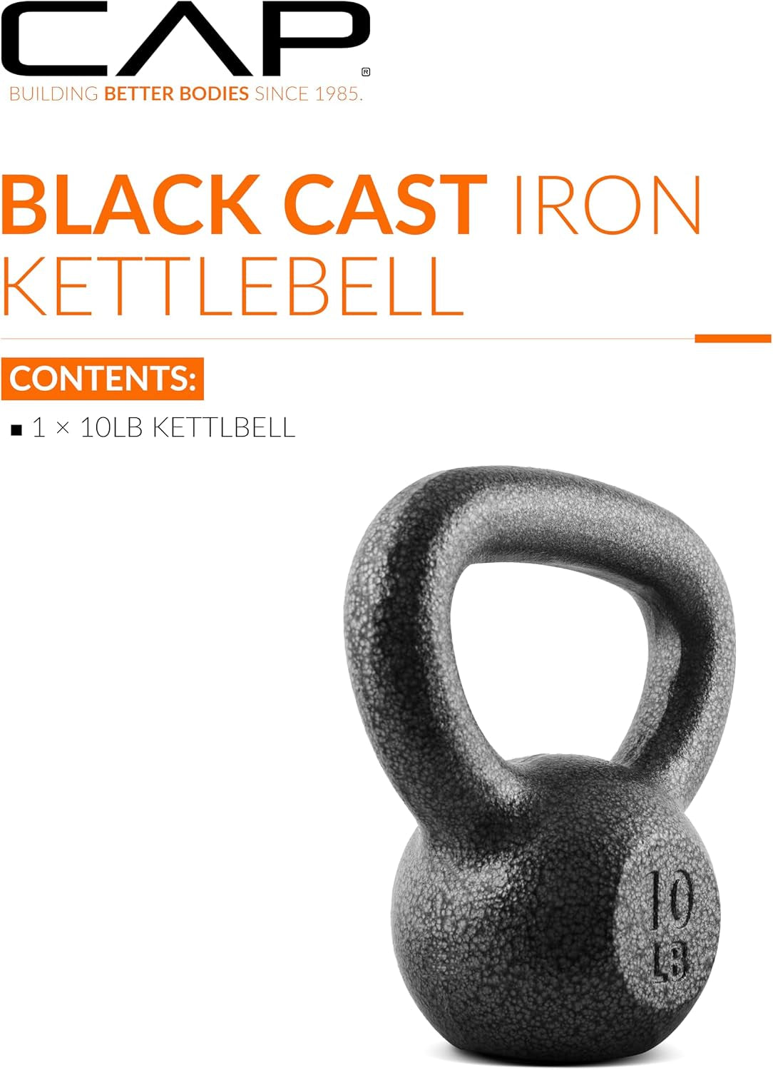 CAP Barbell Cast Iron Kettlebell - Singles and Sets, Multiple Weight Choices