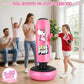 Inflatable Punching Bag, 66" Inflatable Boxing Bag for Kids with Boxing Gloves for 3-12 Girls, Stable Boxing Set for Practicing Karate, Taekwondo, Unicorn Toy & Gifts for Girls