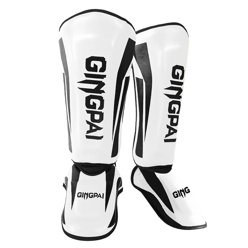 Youth/Adult MMA Boxing Leggings Calf Muay Thai Sanda Instep Training Game Ankle Protective Gear Men Women Mma Foot Shin Guard