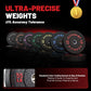 Weight Plates, 2-Inch Weights Plates Set, Floor Protective Rubber Weight Plates, 10-600Lbs Bumper Plates for Barbell Strength Training & Weightlifting (Single/Pair/Full Set)