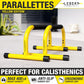 Parallette Push up Bars Dip Station Stand - Perfect for Home and Garage Gym Exercise Equipment - Gymnastics, Calisthenics, Strength Training Parallel Bars for Men and Women