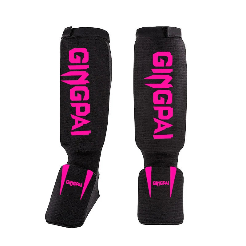 Youth/Adult MMA Boxing Leggings Calf Muay Thai Sanda Instep Training Game Ankle Protective Gear Men Women Mma Foot Shin Guard