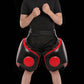 Kickboxing Thigh Pads - Muay Thai Thigh Pads High Density Foam Leg Guards with PU Leather - Adjustable Training Gear for Martial Arts Coach Trainer and Adult Sparring Body Protector