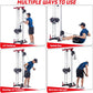 LAT Pull down Machines, 20-Position Wall Mount Cable Machine, Dual Pulley Cable Machine, Pulldown & Low Row Dual Station System with Accessories for Cable Crossover, Row, Chest Press & Leg Exercises |