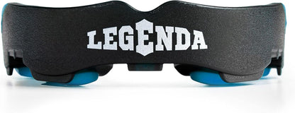 Mouth Guard Sports W/Case, Professional Mouthguard for Boxing, Football, Hockey, Jiu Jitsu, Muay Thai, MMA, Wrestling and High Contact Sports, Fits Adults, Youth, Kids 11+ (Black/Blue)