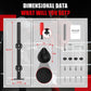 Speed Bag Boxing Punching Bag, Wall Mount Height Adjustable & Fold Speed Bags for Boxing, Wall Bracket Boxing Reflex Ball, Boxing Bag as Adults Teens and Kids, Fits Home Gym Workout