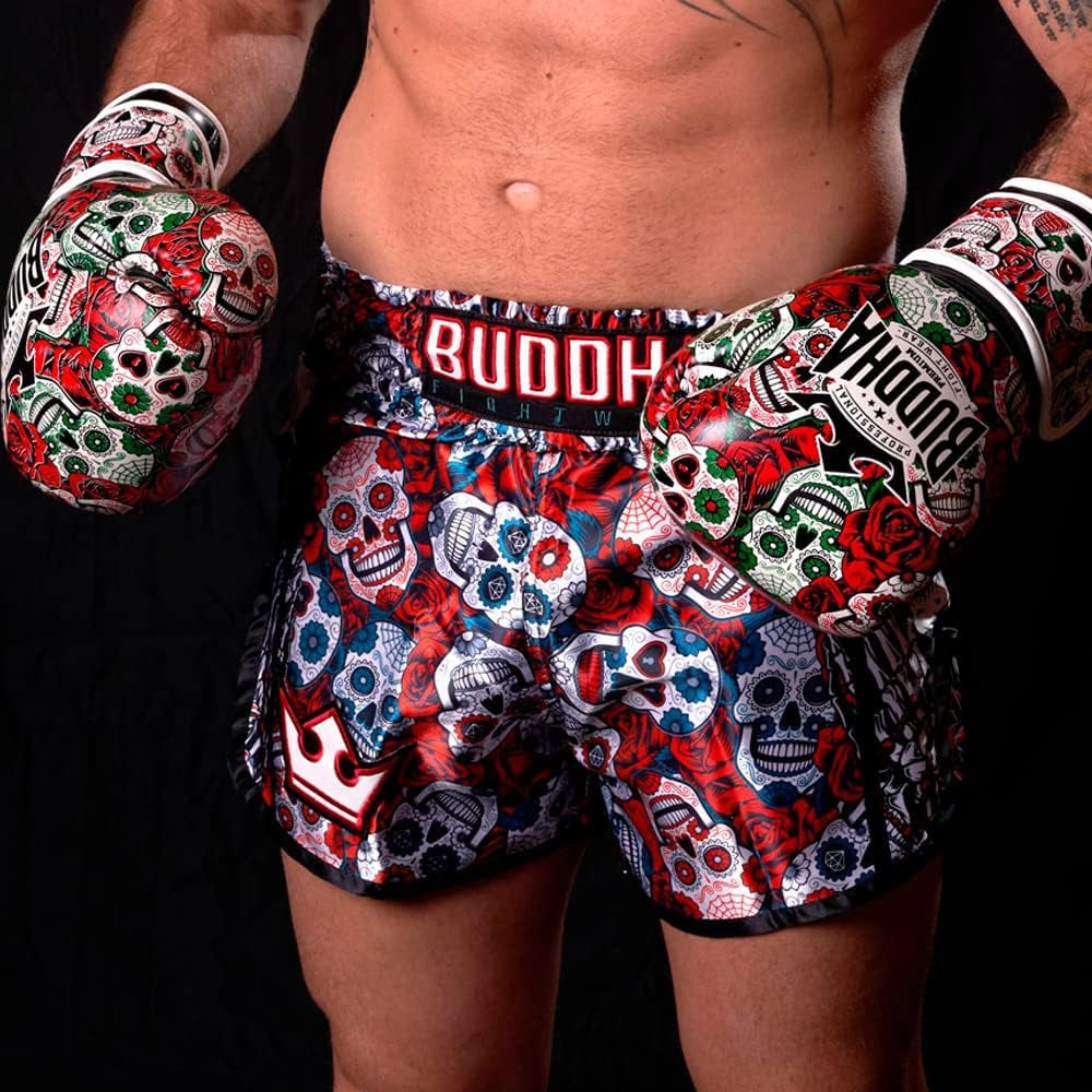 - Fantasy Luzbel Boxing Gloves - Muay Thai - Kick Boxing Synthetic Leather - Odor Resistant Inner Fabric - Reinforced Seams