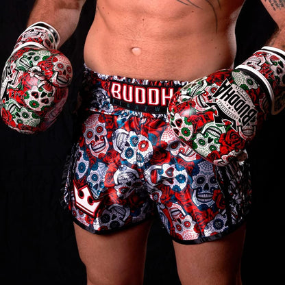 - Fantasy Luzbel Boxing Gloves - Muay Thai - Kick Boxing Synthetic Leather - Odor Resistant Inner Fabric - Reinforced Seams