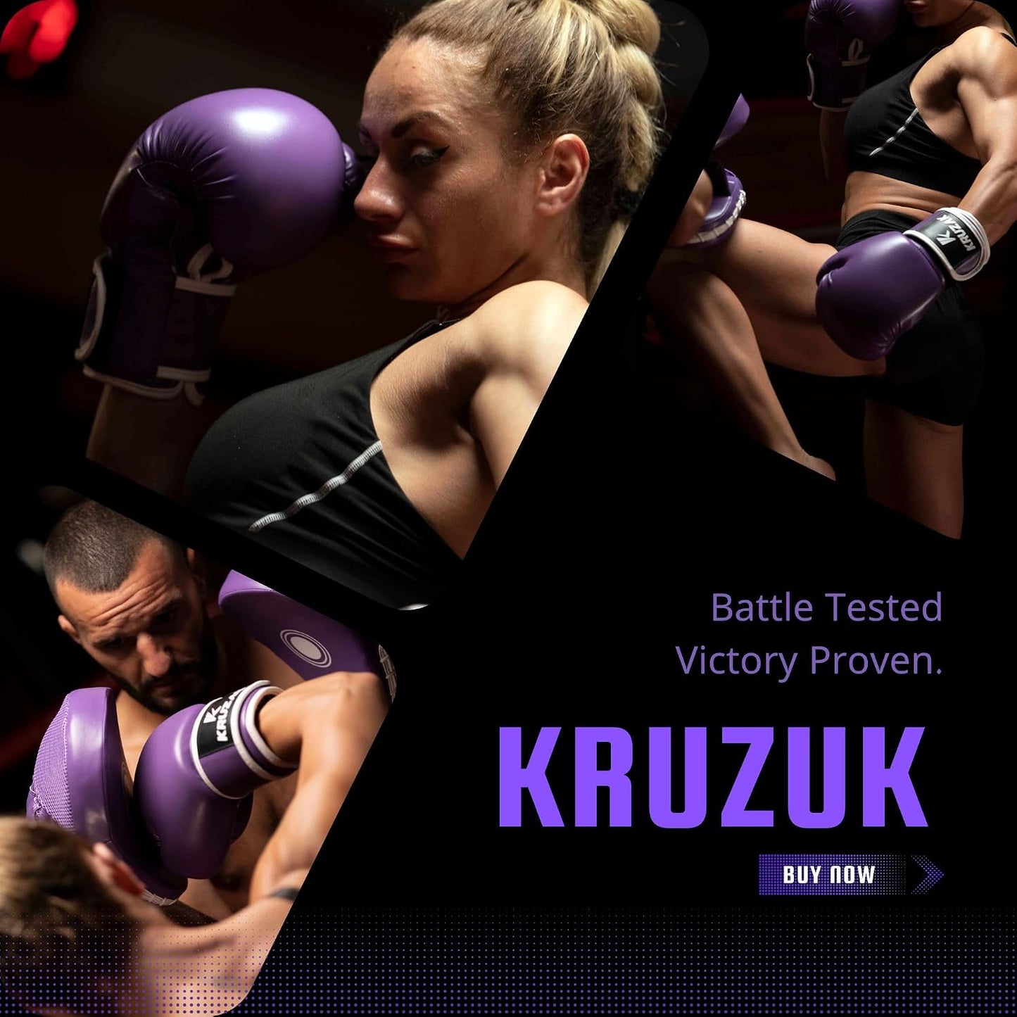 Kruzak Boxing Gloves for Men & Women, Sparring & Kickboxing Gloves, Muay Thai & MMA Gloves, 8-16 Oz