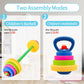 3-In-1 Kids Fitness Set with Adjustable Barbell, Kettlebell & Reusable Water Bottle – Kids Gym Equipment for Pretend Play Exercise, Fun Fitness Toys for Boys & Girls Home Workout