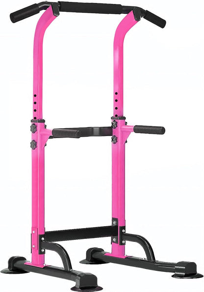 Power Tower Dip Station Pull up Bar for Home Gym Adjustable Height Strength Training Workout Equipment,Pull up Bar Station