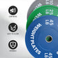 2" Rubber Bumper Weight Plates (Pairs/Single 1.25-55 Lbs) - Change Weight Plates Set 2 in Colored Fractional Weight Plates for Weightlifting,Home Gym Strength Training